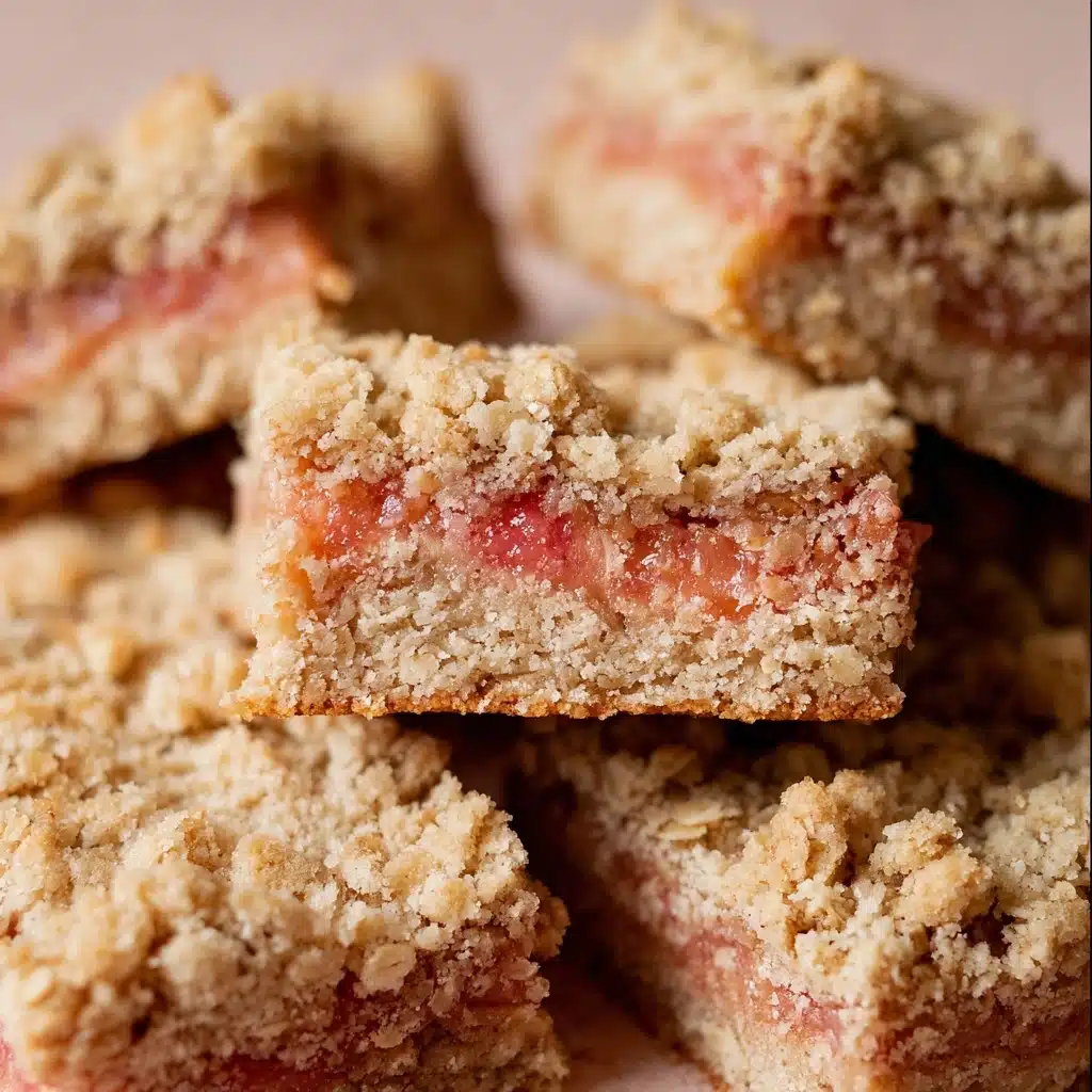 Delicious Oatmeal Rhubarb Bars Recipe - Recipe Image