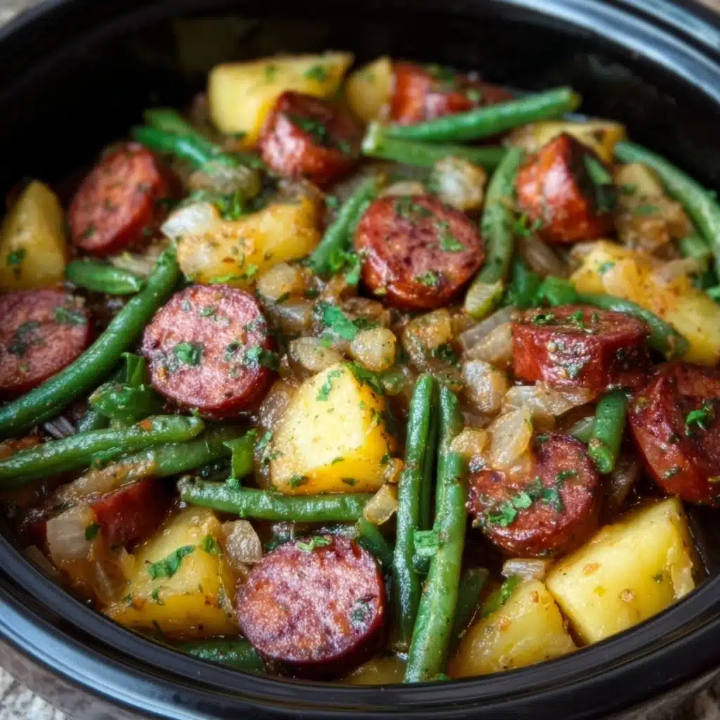 Crockpot Kielbasa and Green Beans: A Flavorful Delight! Recipe - Recipe Image