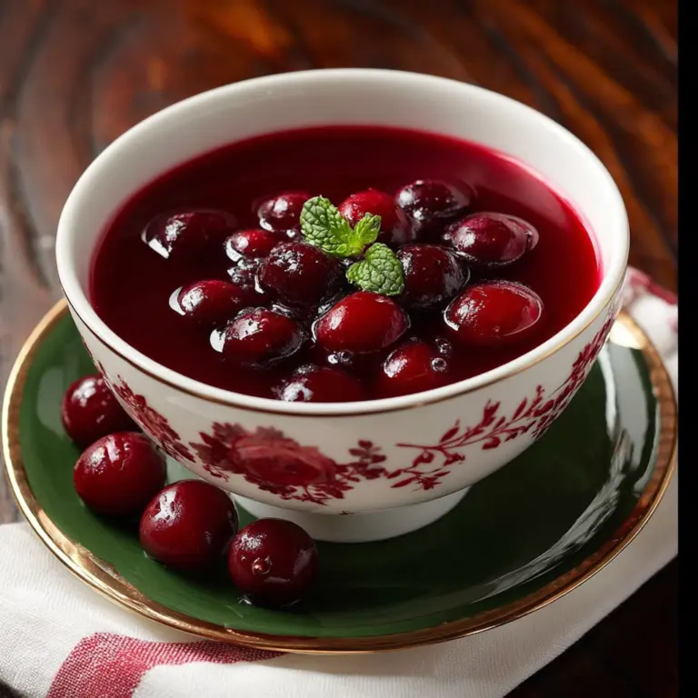 Cherry Summer Soup (Kissel) Recipe