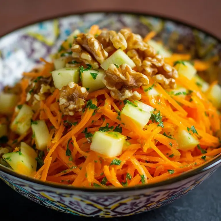 Carrot Apple and Walnut Salad Recipe