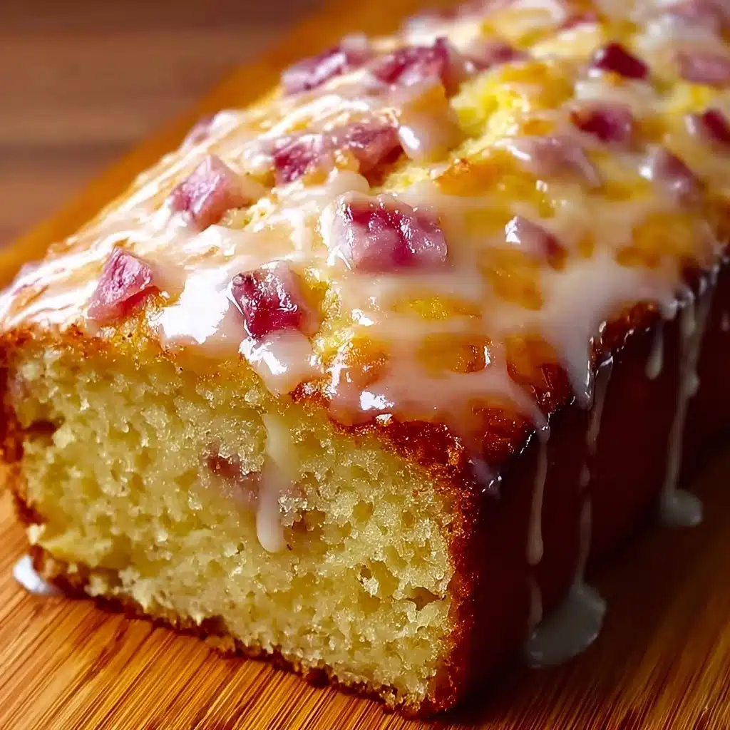 Lemon Rhubarb Loaf with Glaze Recipe - Recipe Image