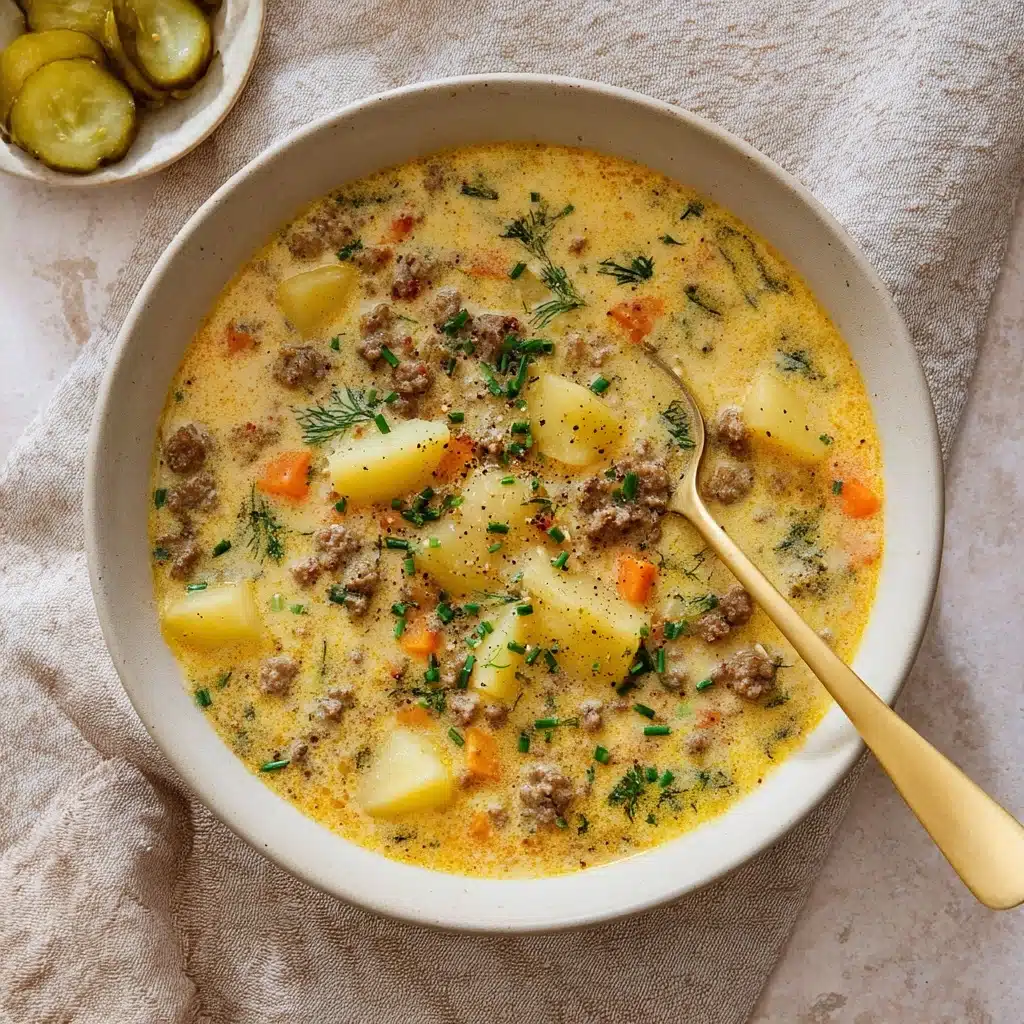 Easy Cheeseburger Soup Recipe