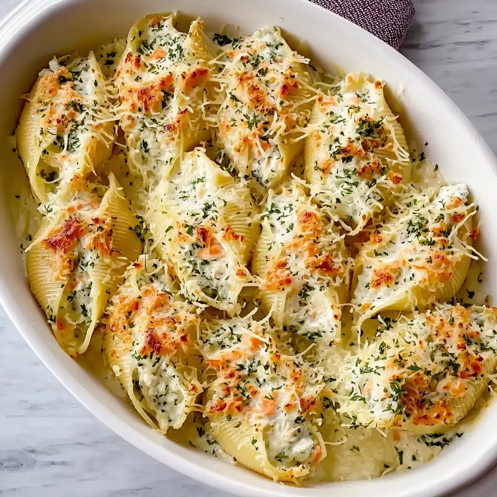 Creamy Seafood Stuffed Shells Recipe - Recipe Image
