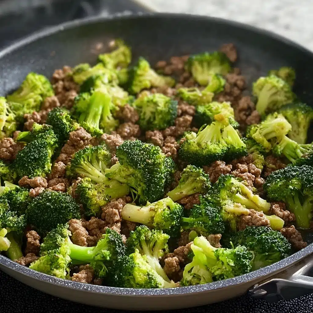 Keto Hamburger Broccoli Skillet is a quick, tasty meal Recipe - Recipe Image