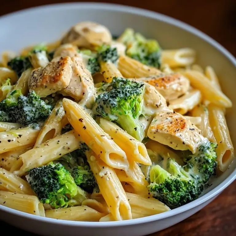 Creamy Broccoli and Chicken Penne Recipe