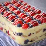 No Bake Summer Berry Icebox Cake Recipe