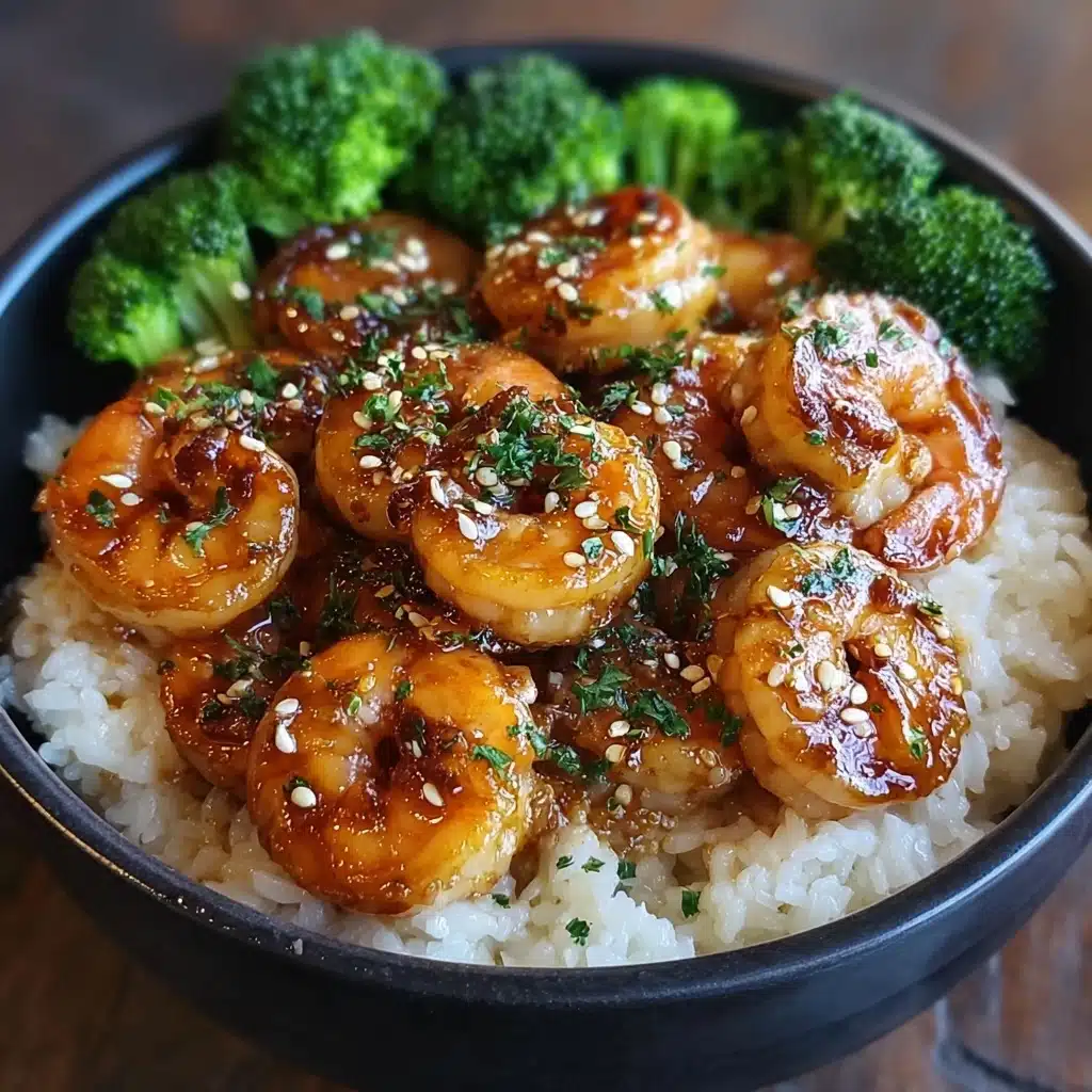 Honey Garlic Shrimp Bowls Recipe - Recipe Image
