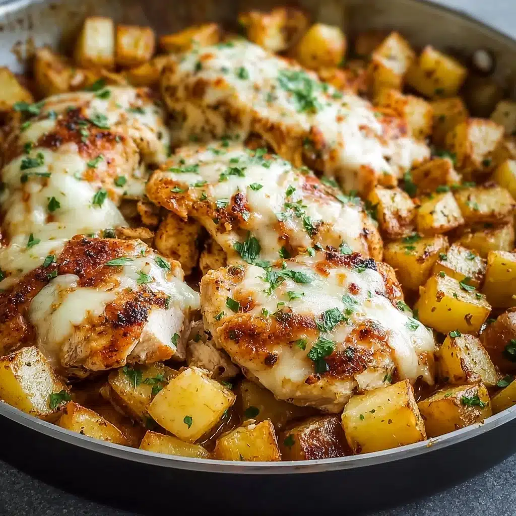 Garlic Parmesan Chicken and Potatoes (One-Pan Dinner) Recipe - Recipe Image