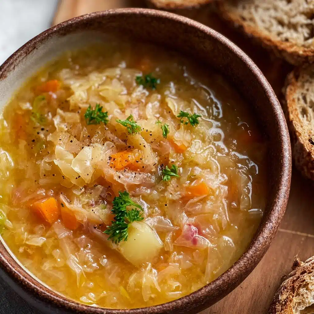 Sauerkraut Soup Recipe (Kapustnyak) Recipe