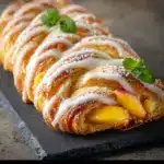 Peach Cream Cheese Braided Danish Recipe