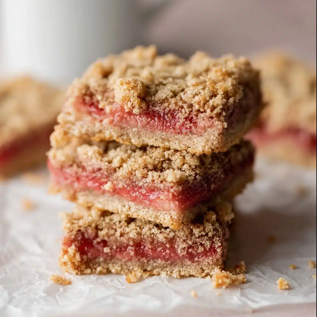 Delicious Oatmeal Rhubarb Bars Recipe - Recipe Image