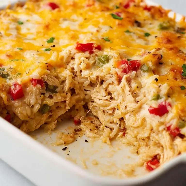 Easy Chicken Fajita Rice Casserole Recipe