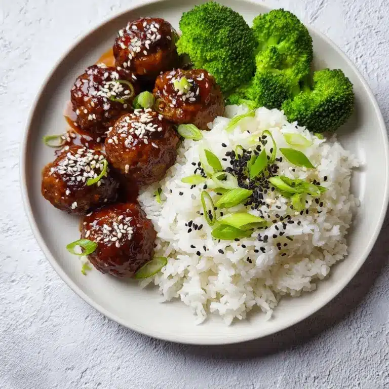 Teriyaki Chicken Meatballs Recipe