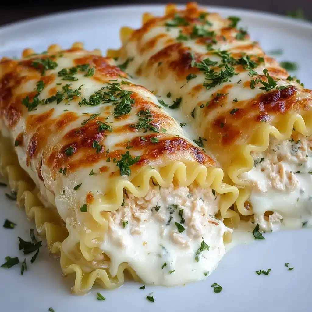 Chicken Alfredo Lasagna Rolls Recipe - Recipe Image