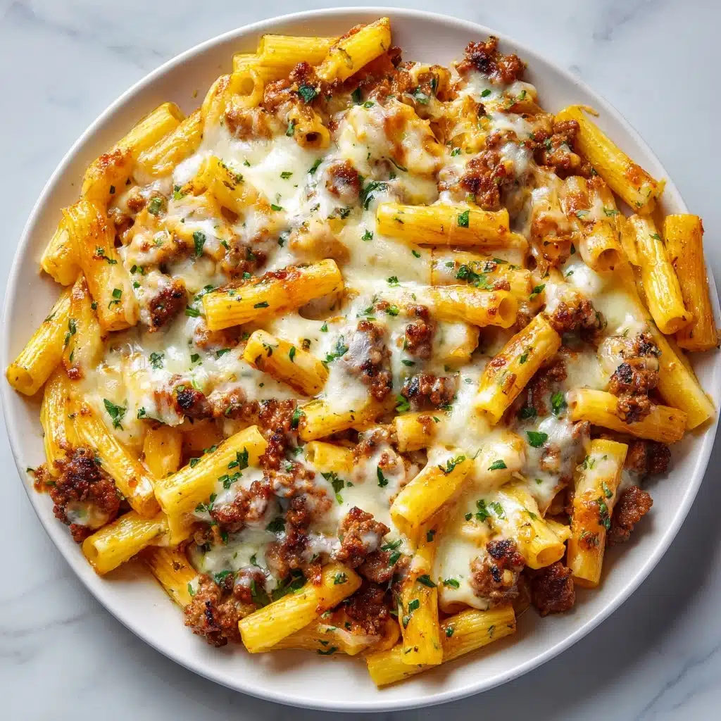 Loaded Cheeseburger Alfredo Pasta Recipe - Recipe Image