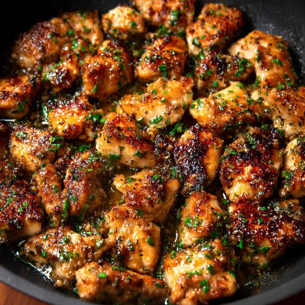 15-Minute Garlic Butter Chicken Bites Recipe - Recipe Image