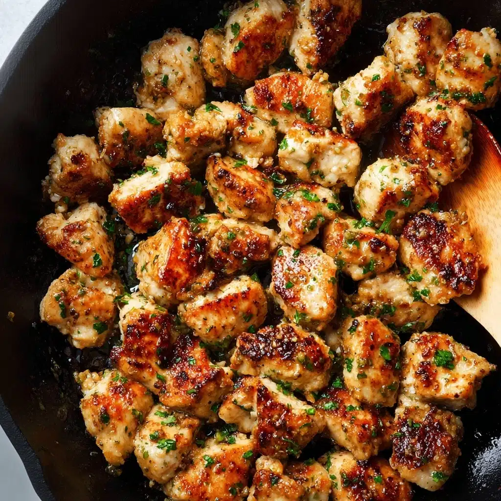 15-Minute Garlic Butter Chicken Bites Recipe - Recipe Image