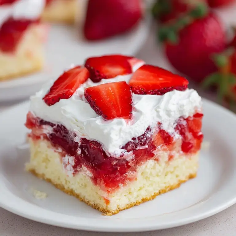 Strawberry Shortcake Poke Cake Recipe