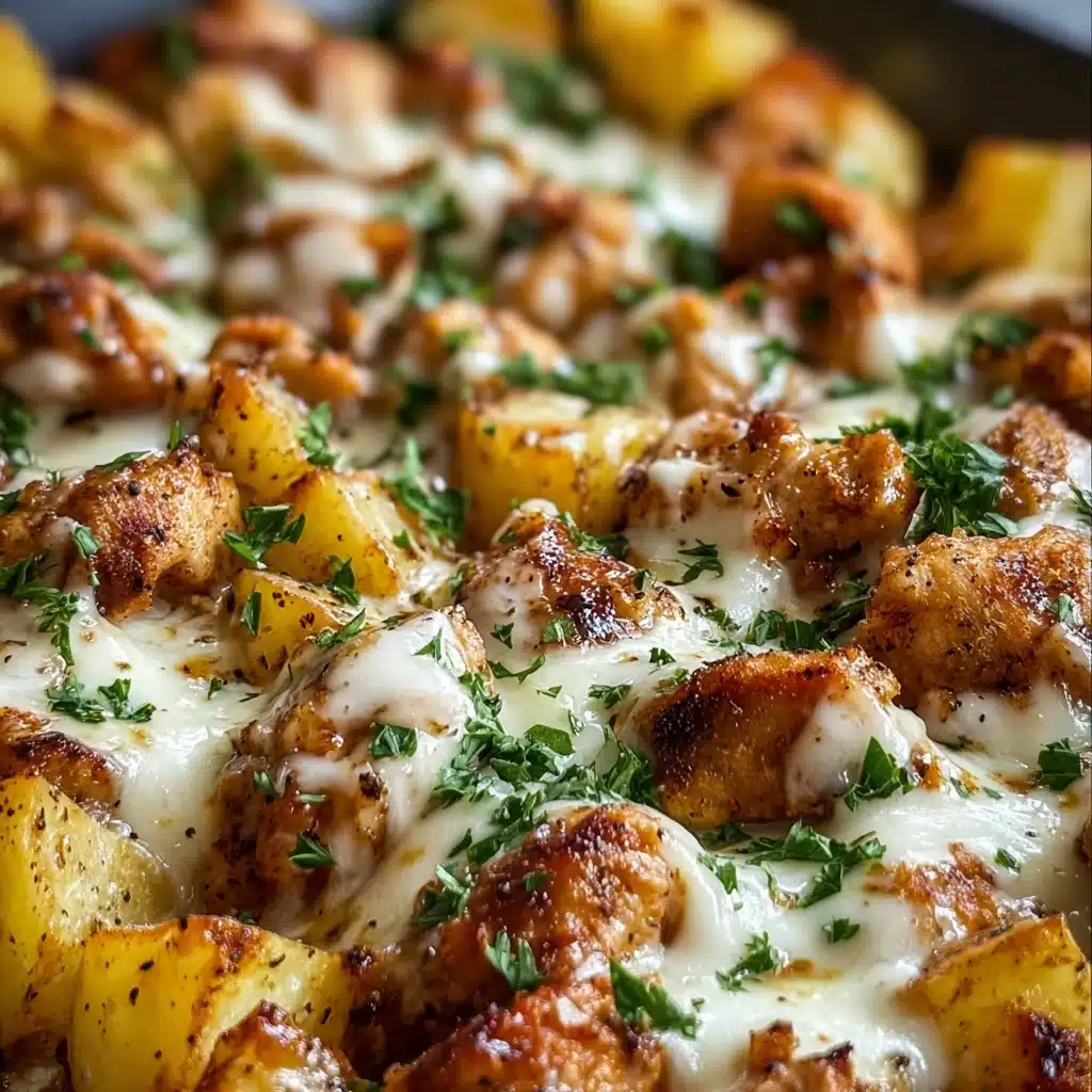 Garlic Parmesan Chicken and Potatoes Recipe - Recipe Image