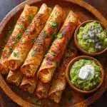 Crunchy Oven-Baked Chicken Taquitos Recipe