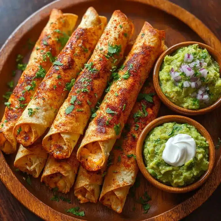 Crunchy Oven-Baked Chicken Taquitos Recipe