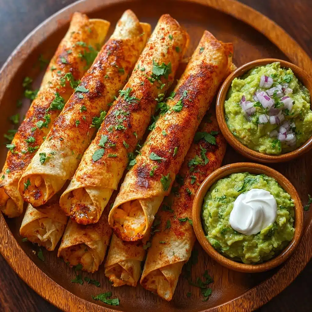 Crunchy Oven-Baked Chicken Taquitos Recipe