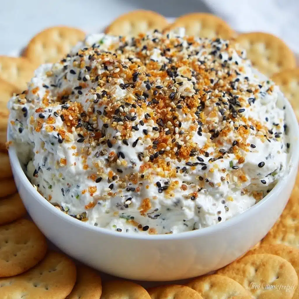 4 Ingredient Healthy Everything Bagel Dip Recipe - Recipe Image