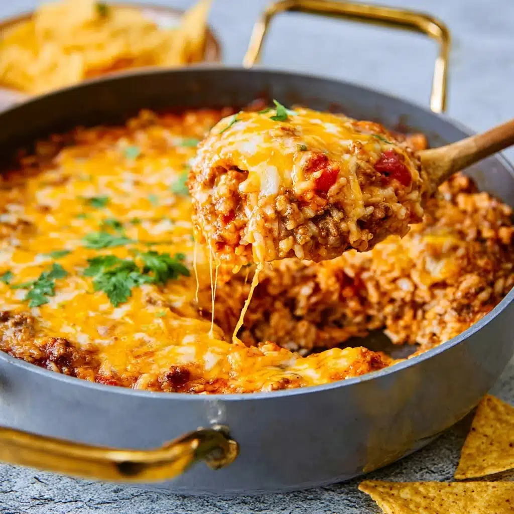Simple Cheesy Taco Rice Recipe - Recipe Image