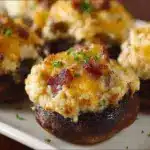 Jalapeno Popper Stuffed Mushrooms Recipe