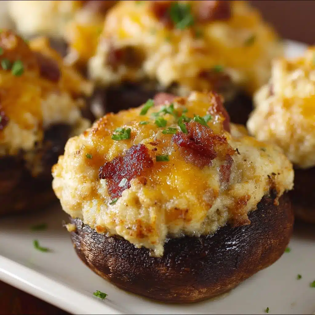 Jalapeno Popper Stuffed Mushrooms Recipe