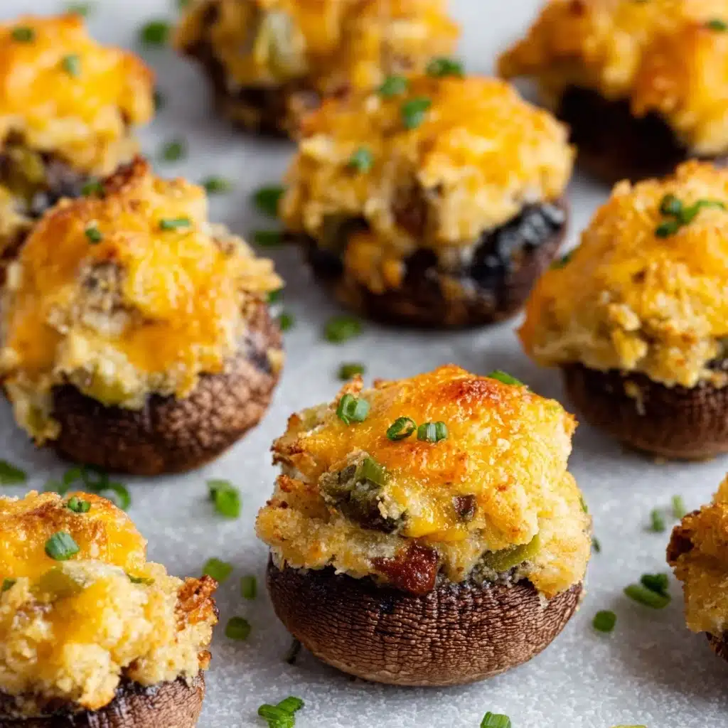 Jalapeno Popper Stuffed Mushrooms Recipe - Recipe Image