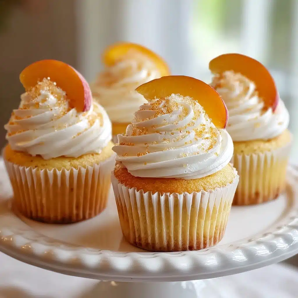 Honey Peach Cream Cheese Cupcakes Recipe – Sweet Delight Recipe - Recipe Image