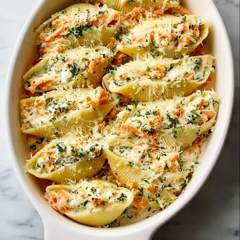 Creamy Seafood Stuffed Shells Recipe