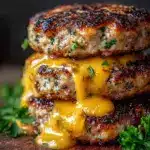 Cheddar Ranch Chicken Burgers Recipe