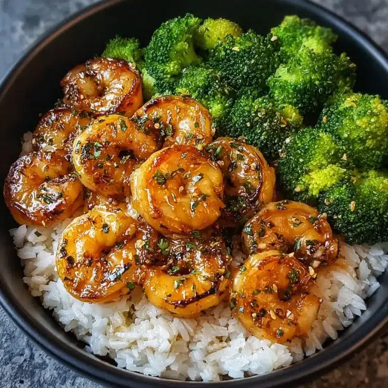 Honey Garlic Shrimp Bowls Recipe
