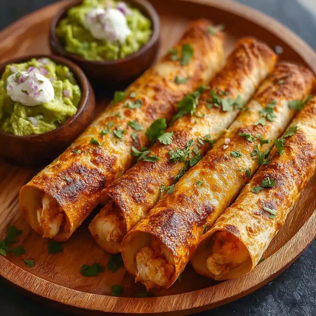 Crunchy Oven-Baked Chicken Taquitos Recipe - Recipe Image