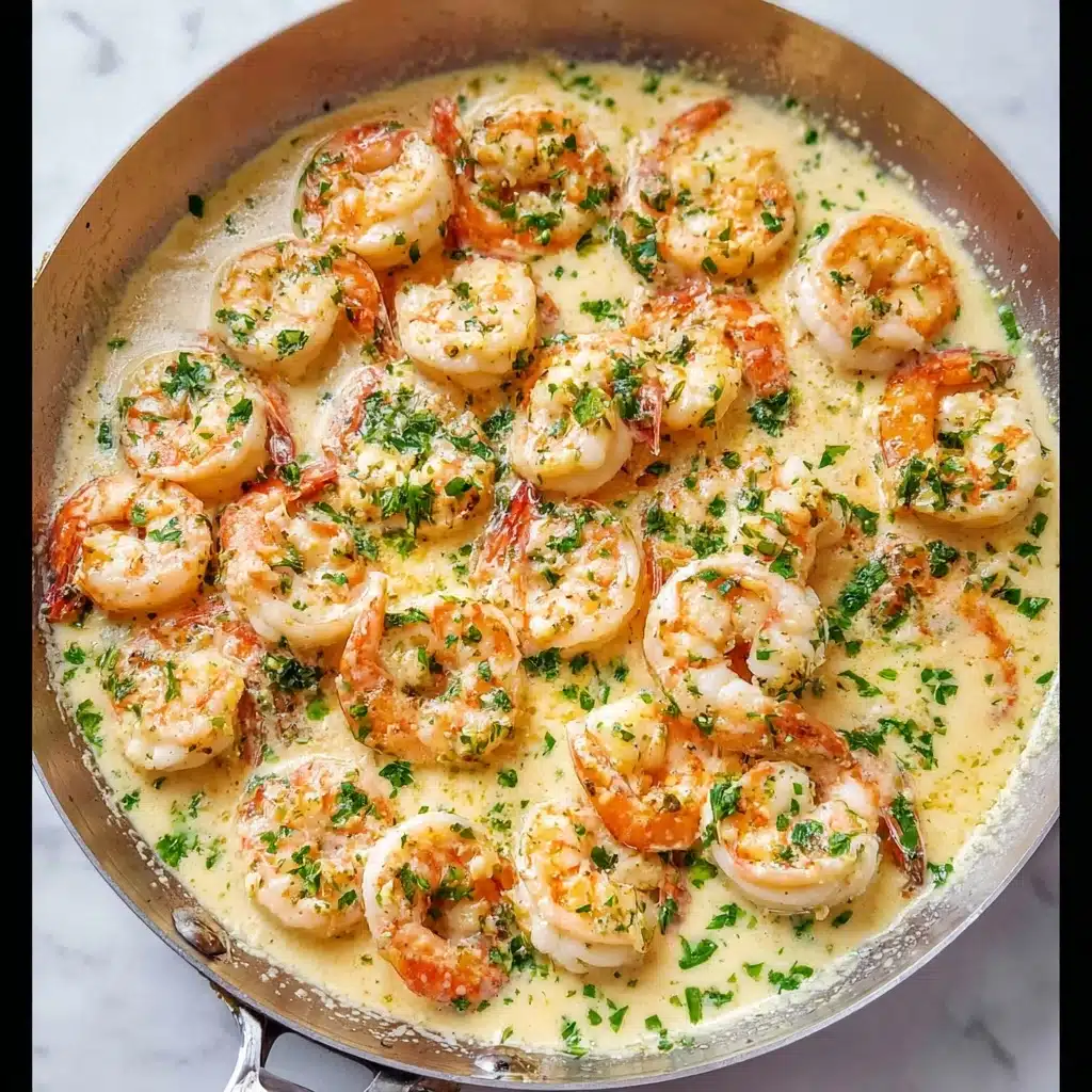 Creamy Garlic Shrimp With Parmesan Recipe