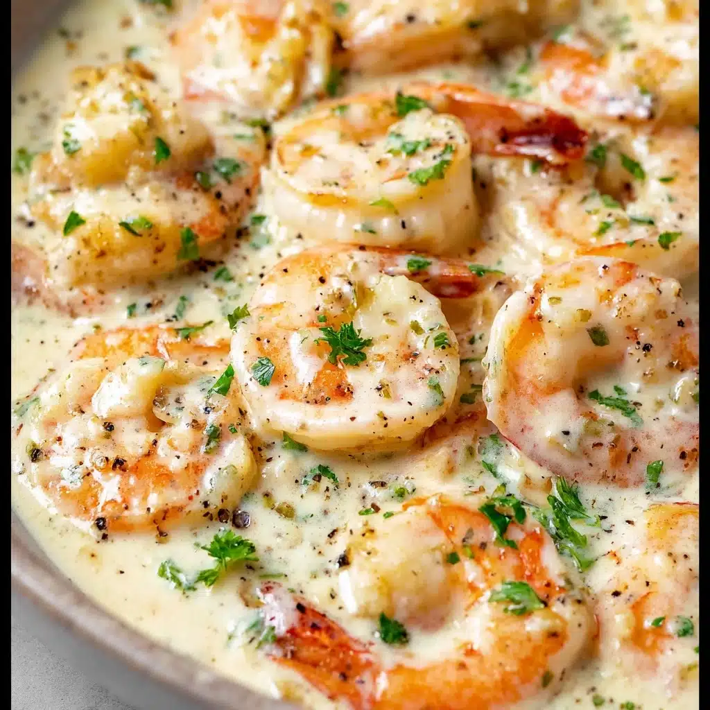 Creamy Garlic Shrimp With Parmesan Recipe - Recipe Image