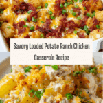 LOADED POTATO RANCH CHICKEN CASSEROLE Recipe