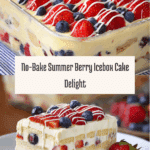 No Bake Summer Berry Icebox Cake Recipe