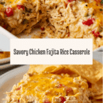 Easy Chicken Fajita Rice Casserole Recipe