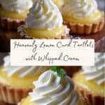 Tartlets with Lemon Curd and Whipped Cream Recipe