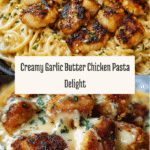 Garlic Butter Chicken Bites with Creamy Parmesan Pasta Recipe