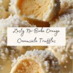 No Bake Orange Creamsicle Truffles Recipe