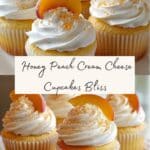 Honey Peach Cream Cheese Cupcakes Recipe – Sweet Delight Recipe