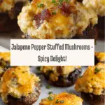 Jalapeno Popper Stuffed Mushrooms Recipe