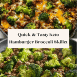 Keto Hamburger Broccoli Skillet is a quick, tasty meal Recipe