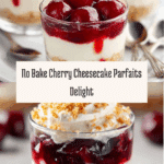 No Bake Cheesecake Parfait with Cherry Pie Filling Recipe