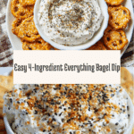 4 Ingredient Healthy Everything Bagel Dip Recipe