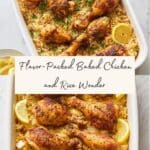 Baked Chicken Legs and Rice Recipe